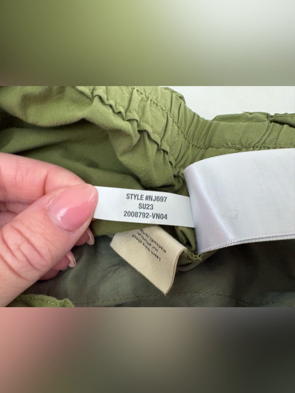 Madewell Olive Green High-Waist Women’s Shorts - Picture 6 of 8